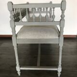 Two-seater bench with balusters