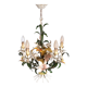 Italian metal flower chandelier, 1960s