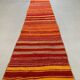Old Turkish narrow Kilim Runner 405x49 cm shabby chic, vintage kelim
