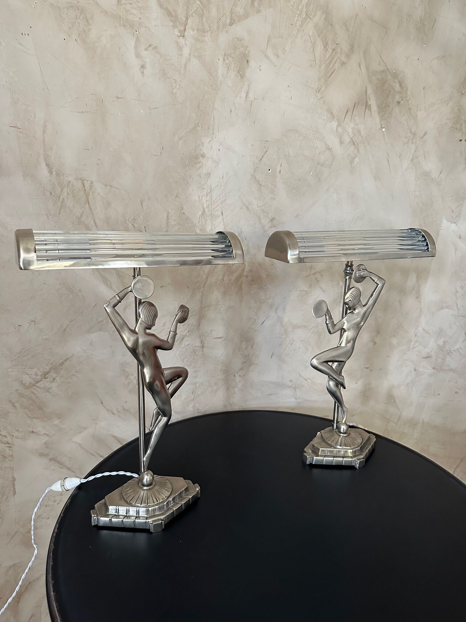 Pair of Art Deco lamps