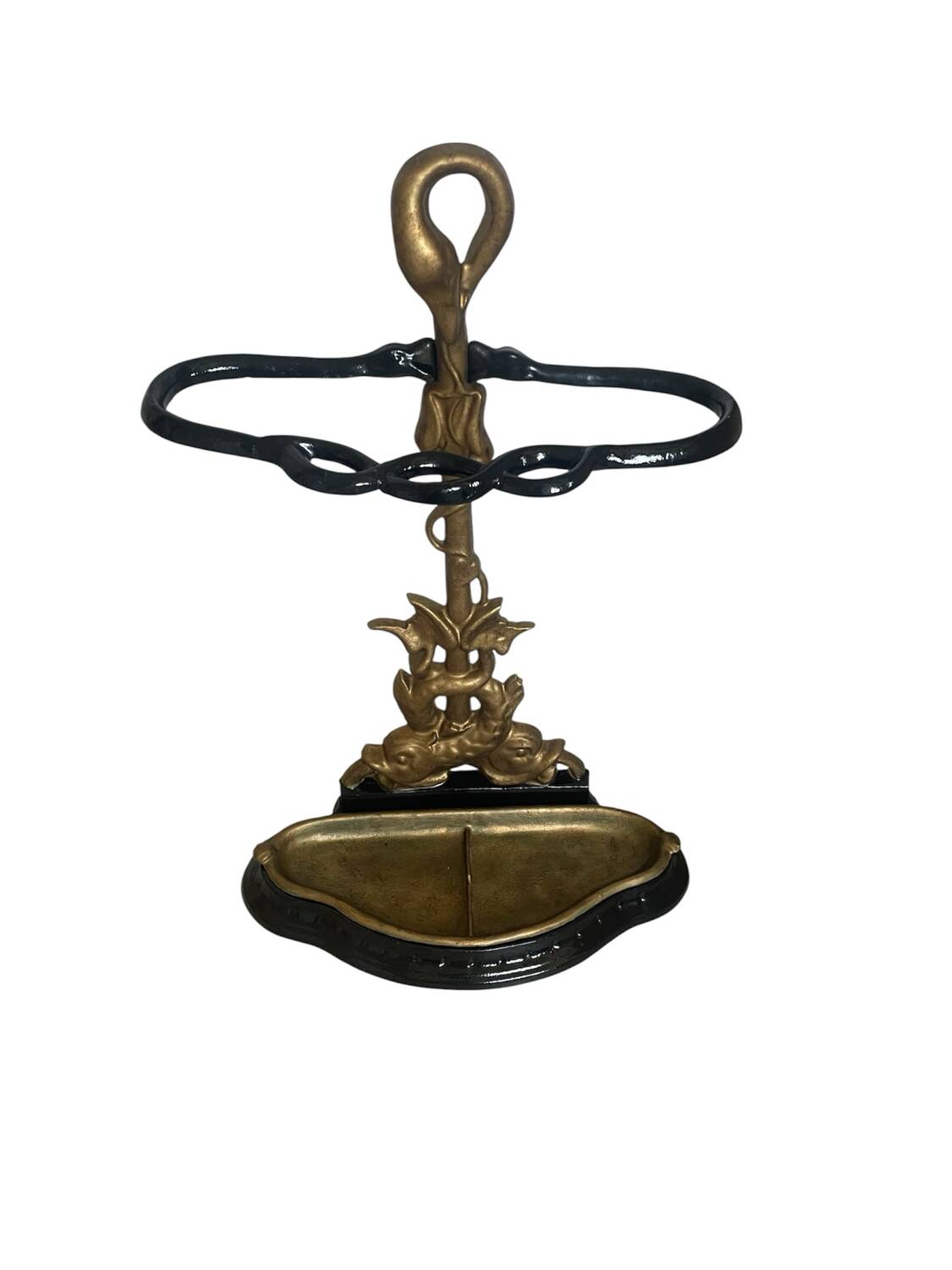 Art Nouveau cast iron umbrella stand