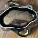 Large Vallauris glazed ceramic bowl/trinket dish, signed JAC - 40/30