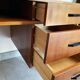 Bureau vintage scandinave en teck, année 60