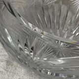 Saladier en cristal taillé