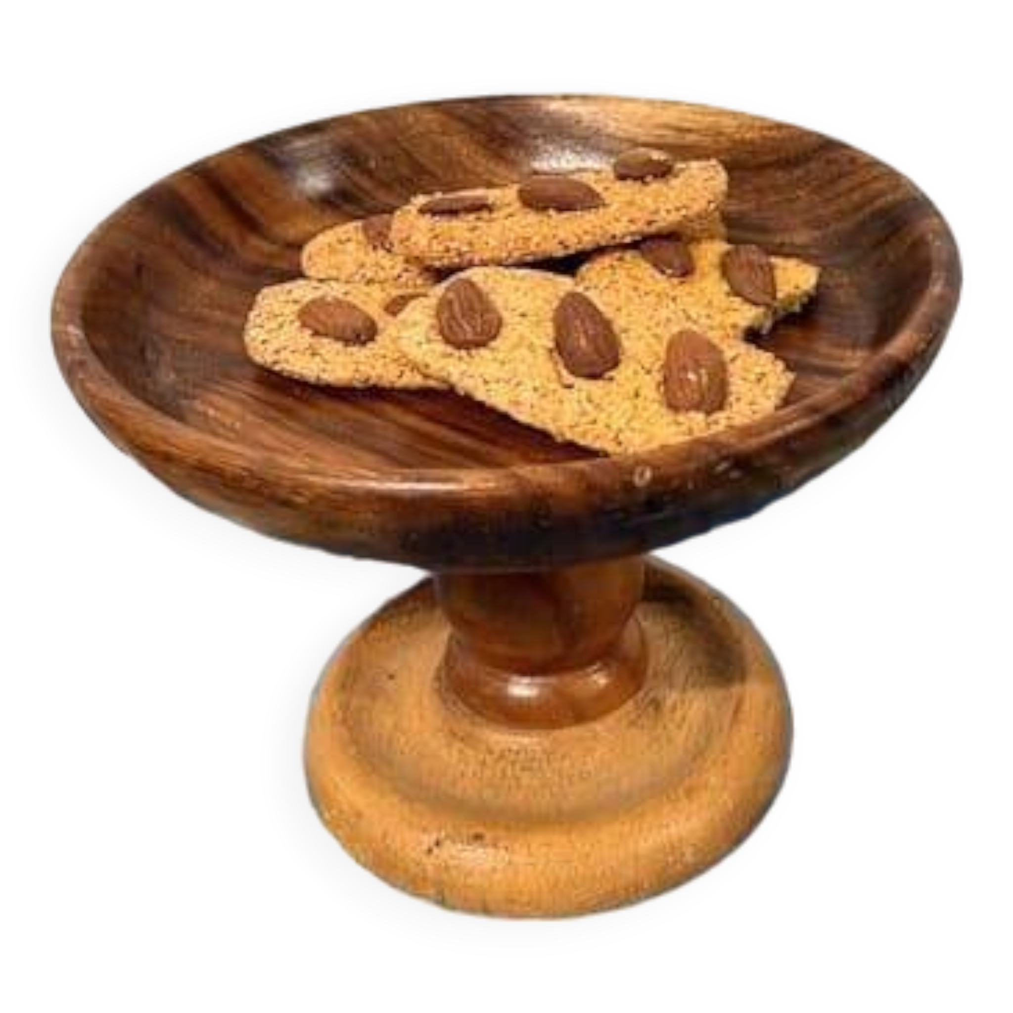 Standing wooden bowl