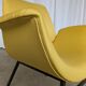 Vintage Mid-Century Modern Yellow Fabric Armchair - Alvin Lustig Style