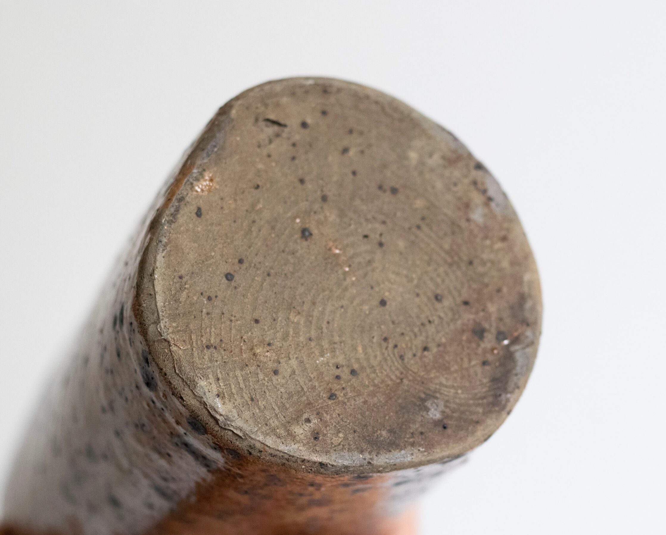 Pyrite stoneware bottle