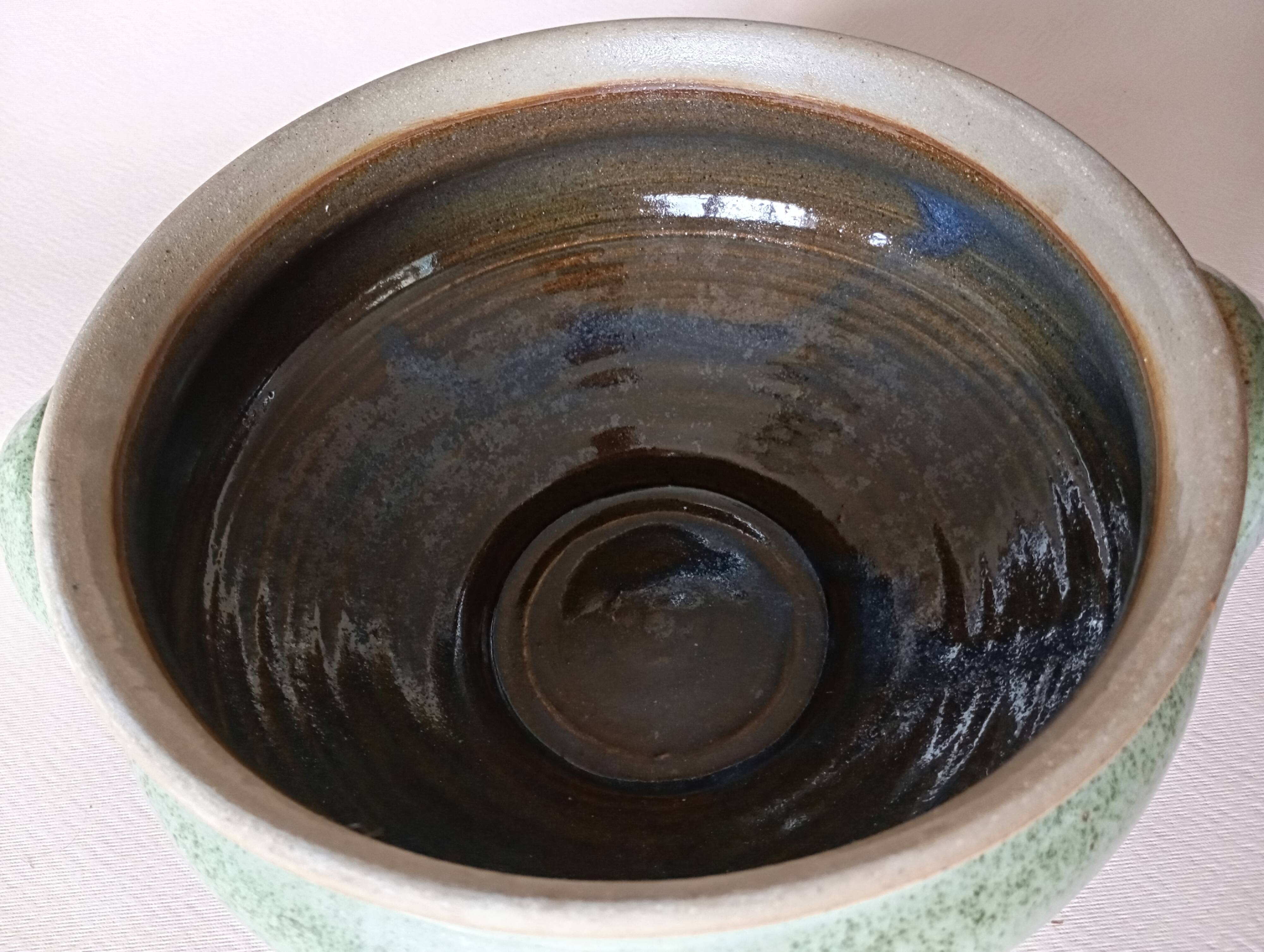 Handcrafted stoneware vegetable bowl