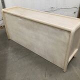 White wash sideboard made of woven rattan/bamboe, '70