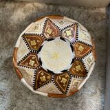 Leather pouf
