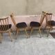 Série de 4 chaises Baumann vintage