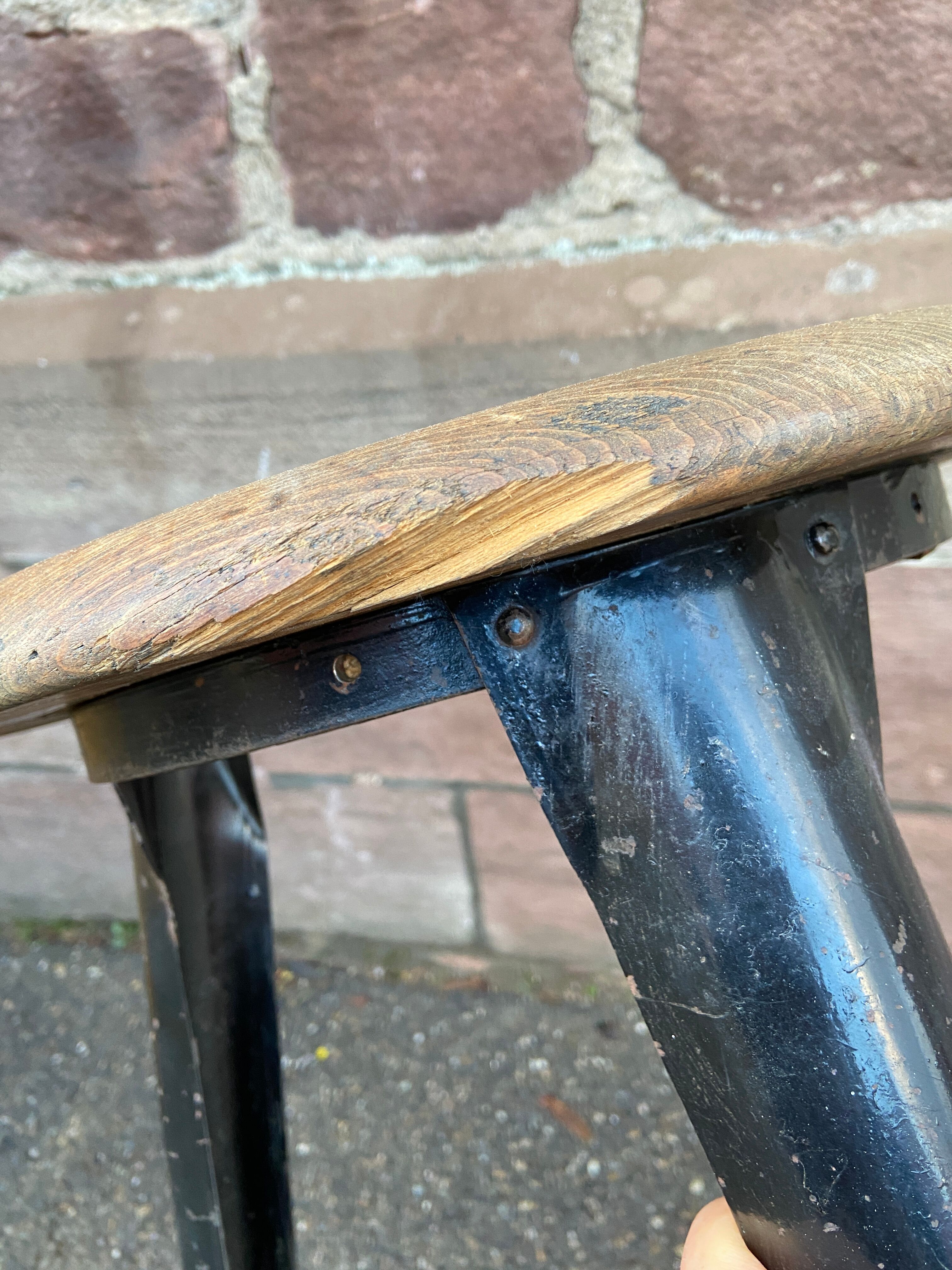 Vintage industrial stool