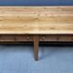 Large antique drapery fabric table