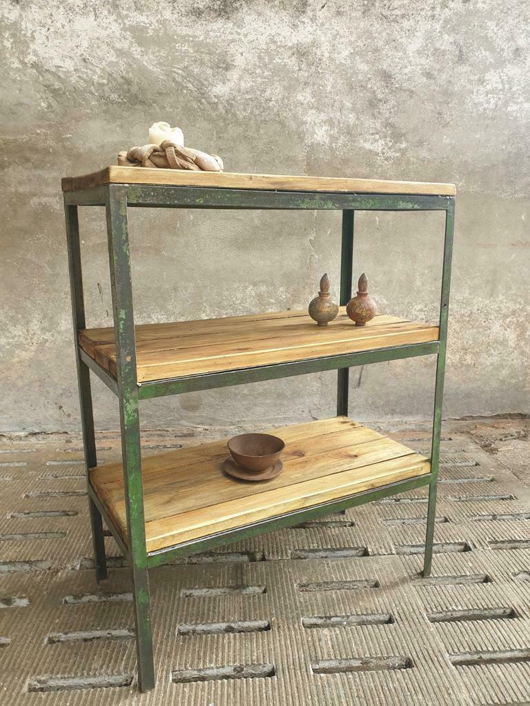Industrial shelving unit coffeemachine table