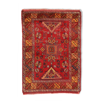 Vintage western turkish rug oriental 183x128 cm tribal carpet