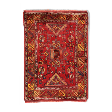 Vintage western turkish rug oriental 183x128 cm tribal carpet