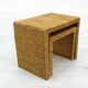Vintage banana fiber Coffee Tables, Ikea 1980s
