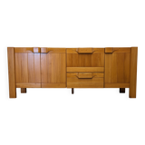 Maison Regain sideboard in solid elm, 1960s-1970s