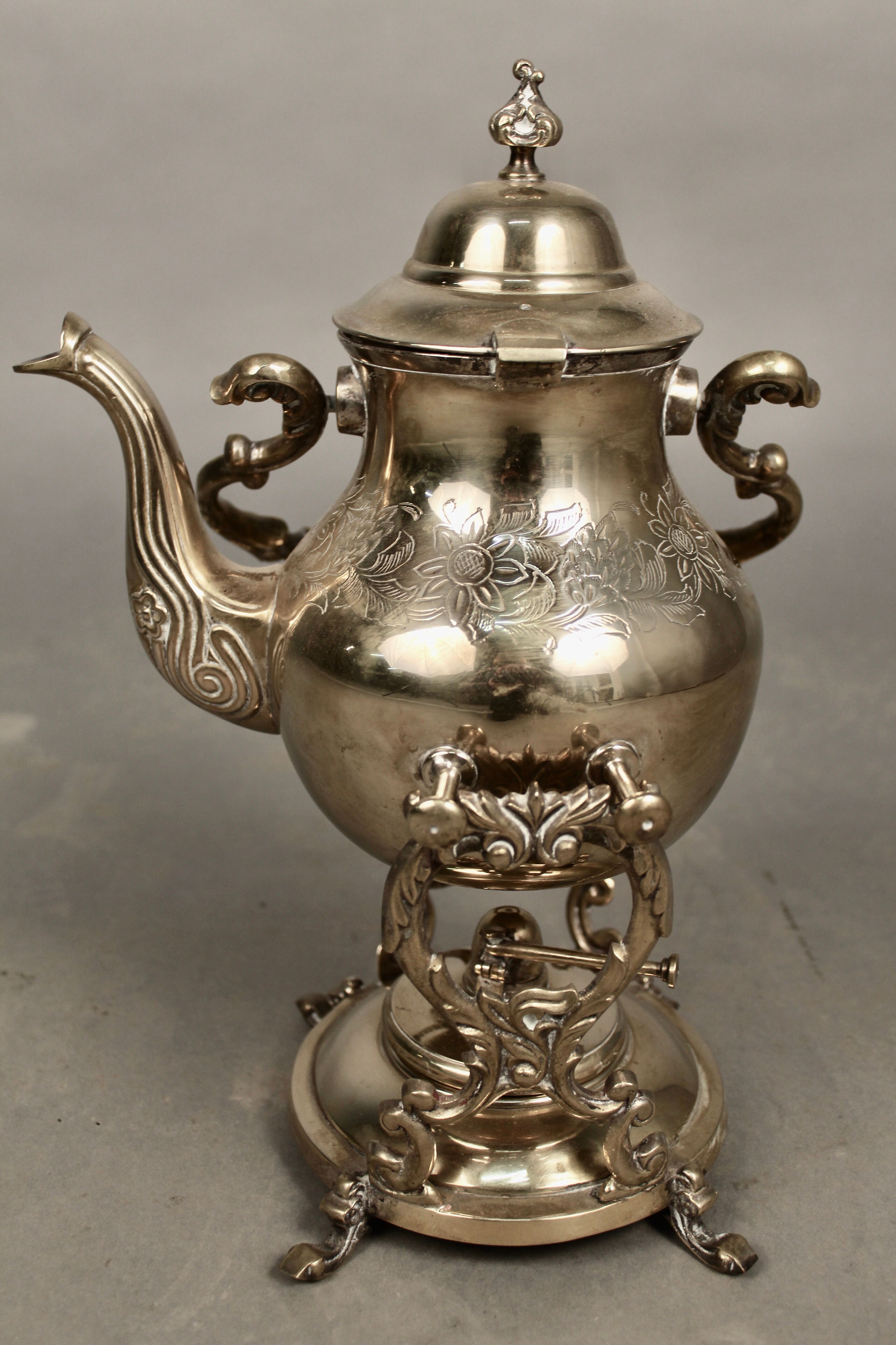 Samovar silver metal late 19th