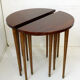 Set de 4 tables gigognes en bois