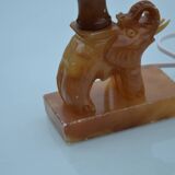 Alabaster elephant lamp