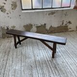 Solid oak bench