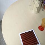 Tecno Nomos Round Table Brushed Metal