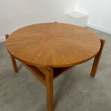 Old coffee table wood design 60s Italy vintage