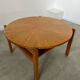 Ancienne table basse bois design années 60 Italy vintage