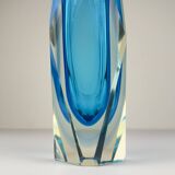 Blue Sommerso vase in Murano glass, 1970s