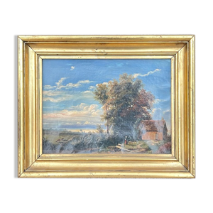 Huile sur toile Paysage