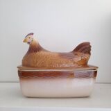 Large earthenware chicken terrine
