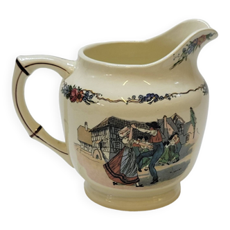 Pitcher Milk Pot Sarreguemines Obernai Loux