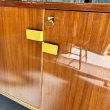 High modernist buffet in mahogany and metal