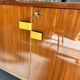 Modernist high buffet in mahogany and metal