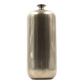 Vase chromé moderne, italie, vers 1980