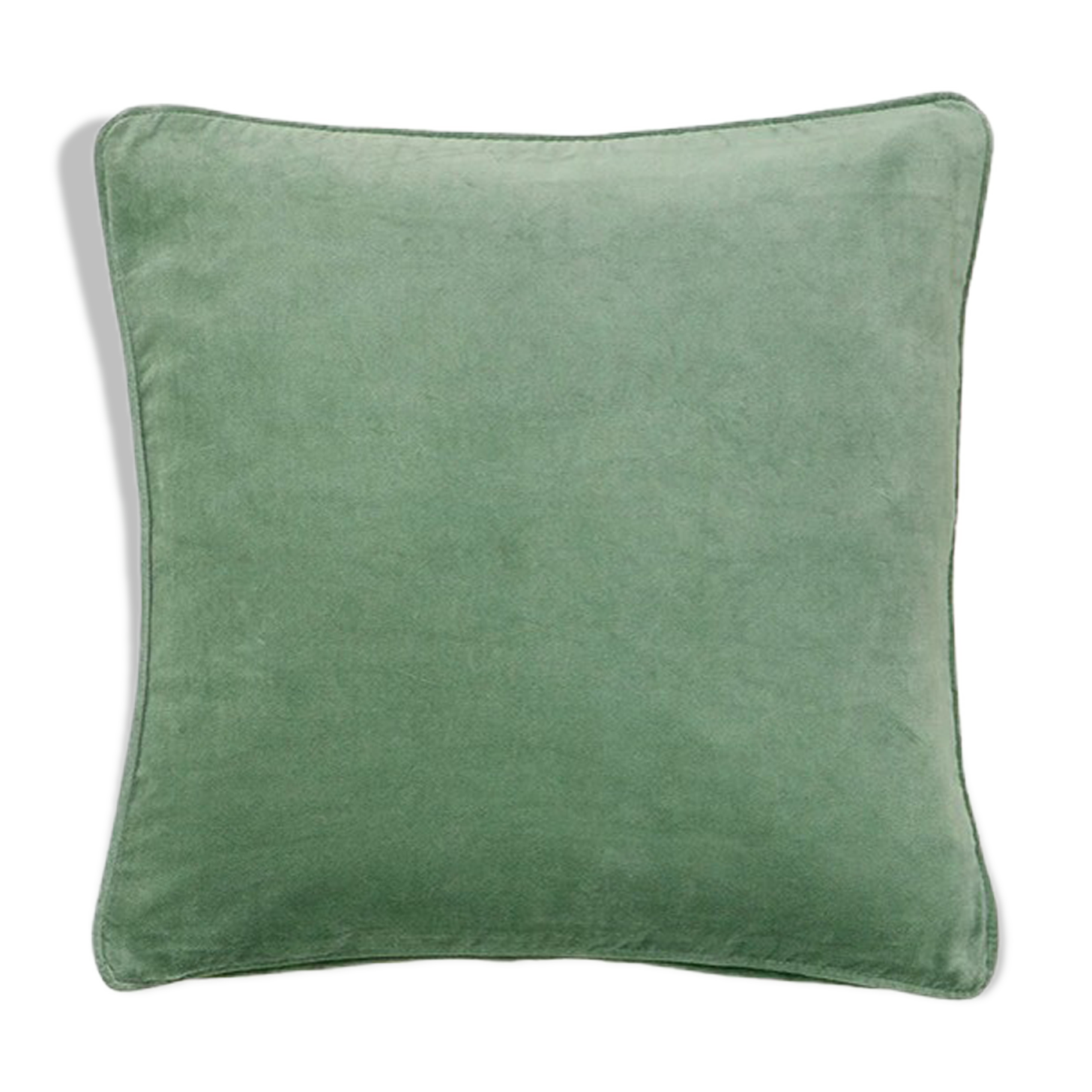 Coussin en velours 50x50cm couleur vert clair