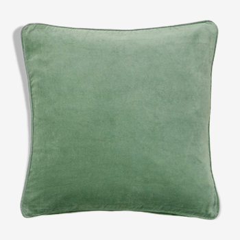 Coussin en velours 50x50cm couleur vert clair