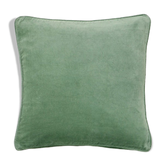 Coussin en velours 50x50cm couleur vert clair