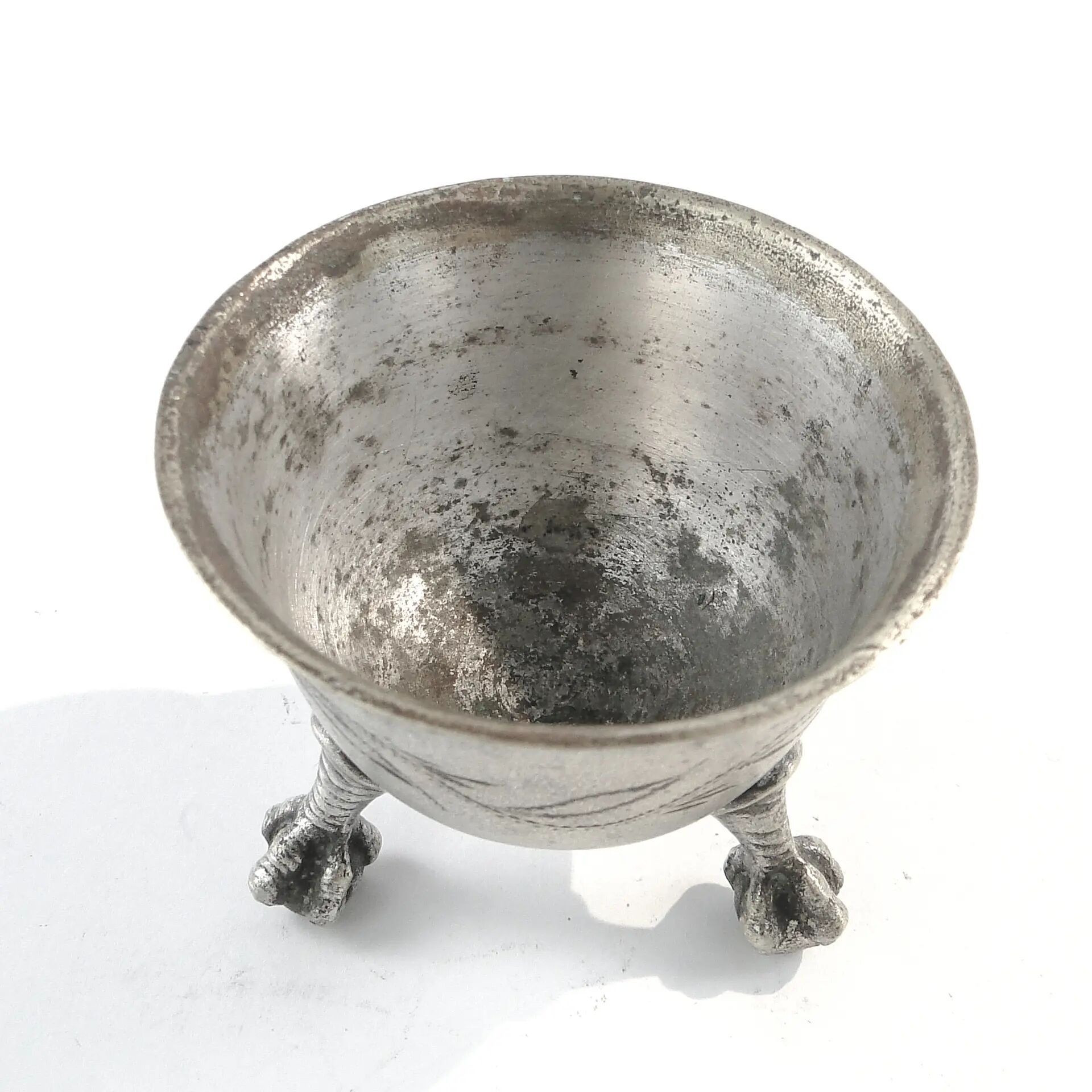 Neoclassical salt cellar, silver-plated brass, Norblin, Poland, 19th century