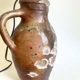1900 jug lamp, cotton shade