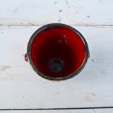 Pot ceramic enamelled spotted drips