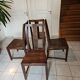 4 solid rosewood chairs
