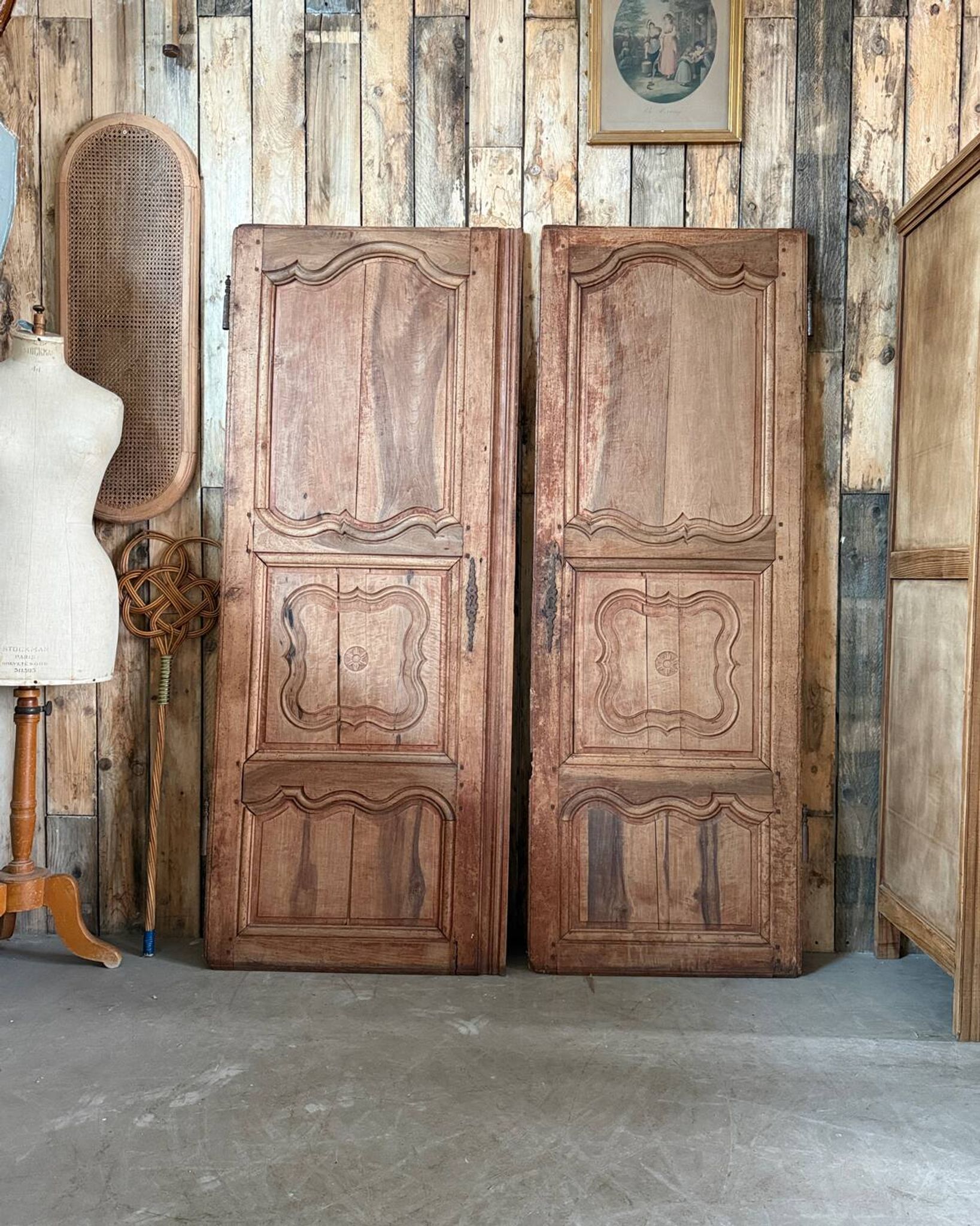 Pair of old wardrobe doors