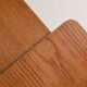 Table d'appoint scandinave vintage avec étagère escamotable