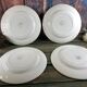 4 assiettes plates vintage fleur bleue Digoin Sarreguemines modele Valentin
