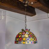 Brutalist chandelier by Felipe Derflingher for Feders, blown glass, 1960, Mexico