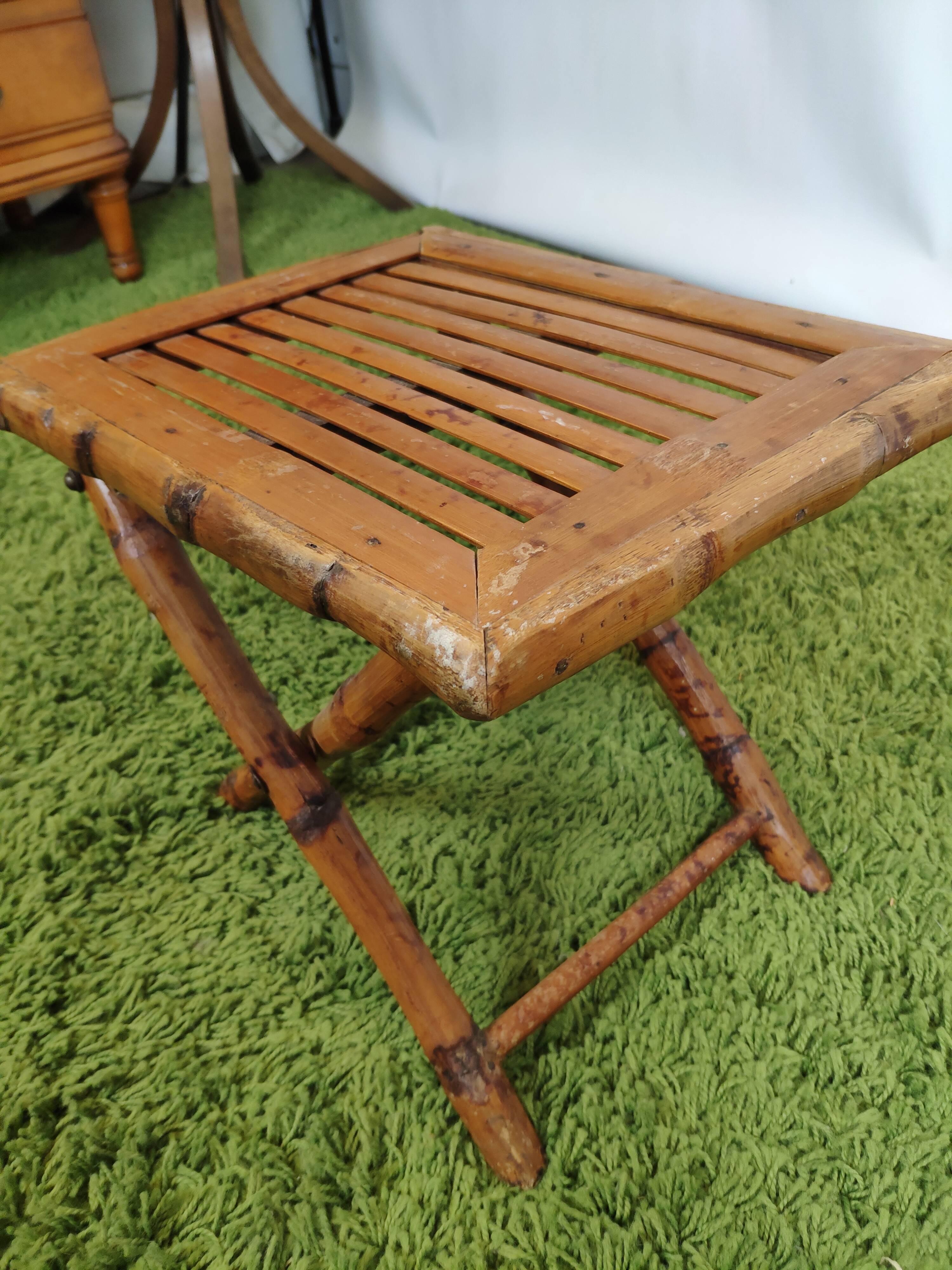 Table basse pliante bambou