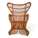 Peacock chair rattan armchair by Rohé Noordwolde, 1970