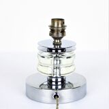 Art Deco lamp 1930 crystal and chrome metal